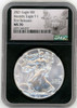 2021 ASE Heraldic Eagle T-1 MS70 NGC First Releases eagle label black core