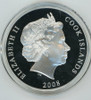 2008 $50 5oz Silver Cook Islands Tales of the Caribbean Black Pearl