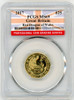 2017 Gold Great Britain 25 Pounds MS69 PCGS Red Dragon of Wales flag label