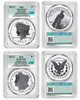 2023-S Silver Peace Dollar & Morgan Dollar Set Reverse PR70 CAC Advanced Delivery green label