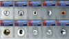 2018-S 10 Coin 50th Anniversary Reverse Proof Set PR70 ANACS 