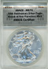 2011 $1 Silver Eagle MS70 ANACS Struck at San Francisco Mint 25th Anni