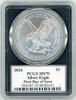 2024 $1 Silver Eagle PCGS MS70 First Day Of Issue Paul Balan