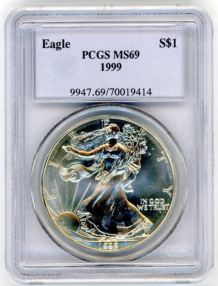 1999 ASE MS69 PCGS blue label - Capitol Mint