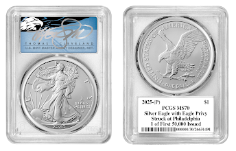 2025-(P) ASE Eagle Privy MS70 PCGS Struck at Philadelphia 1 of