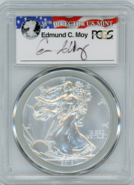 2012-W Burnished Silver Eagle SP 70 PCGS Moy Signed - PRICE GUIDE $285