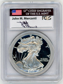 2000-P Proof ASE PR70 PCGS Flag Mercanti signed