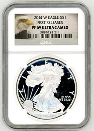 2014 W Proof ASE PF69 NGC Ultra Cameo First Releases eagle label