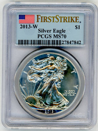 2013-W ASE MS70 PCGS flag First Strike