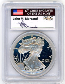 1998-P $1 Proof Silver Eagle PR69 PCGS John Mercanti