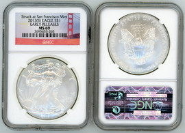 2013 (S) ASE MS69 NGC Struck at San Francisco Early Releases