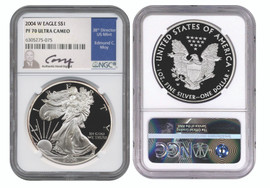 2004 W Proof ASE PF70 NGC Ultra Cameo Ed Moy