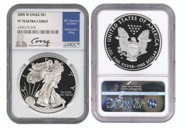 2005 W Proof ASE PF70 NGC Ultra Cameo Ed Moy