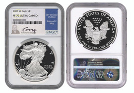 2007 W Proof ASE PF70 NGC Ultra Cameo Ed Moy
