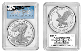 2025-W ASE w/Laser Privy PR70DCAM PCGS Advanced Release T. Cleveland blue eagle 2025-W ASE w/Laser Privy PR70DCAM PCGS Advanced Release T. Cleveland blue eagle