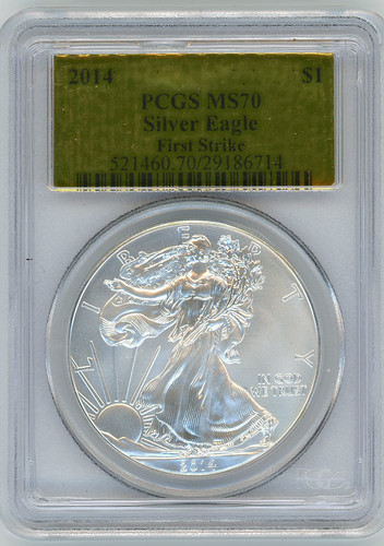 2014 ASE MS70 PCGS First Strike gold foil