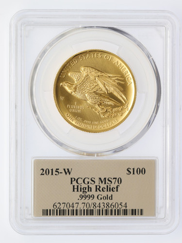 2015-W $100 Liberty High Relief PCGS MS70 T. Cleveland 