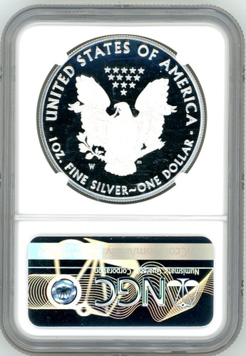 2019 W $1 Proof Silver Eagle PF70 NGC First Day Of Issue Mike Castle