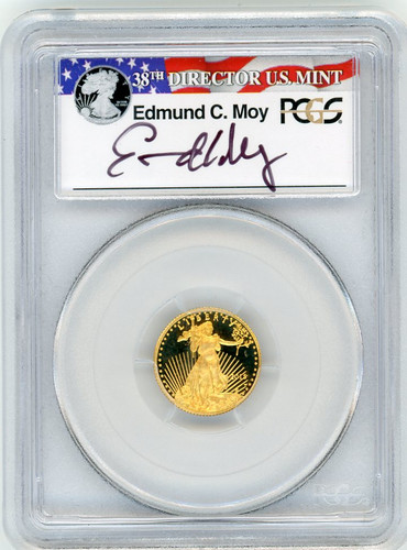 2015-W Proof $5 Gold Eagle PR70 PCGS FDOI - Philadelphia Moy r/w/b