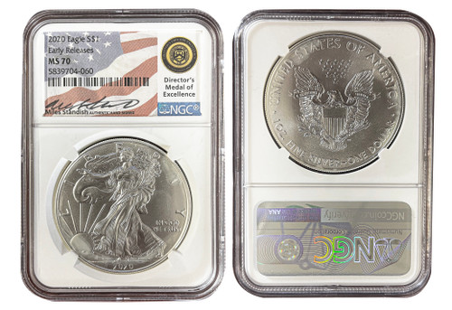 2020 ASE MS70 NGC Early Releases flag Miles Standish