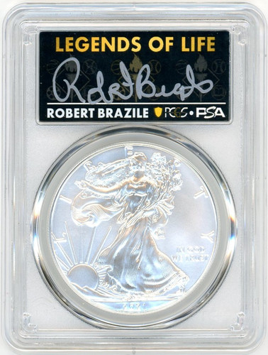 2021 ASE MS70 PCGS Type 1 Last Day of Production Legends of Life Robert Brazile