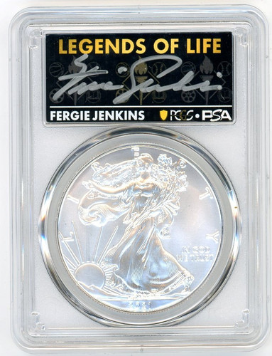 2021 ASE MS70 PCGS Type 1 Last Day of Production Legends of Life Fergie Jenkins