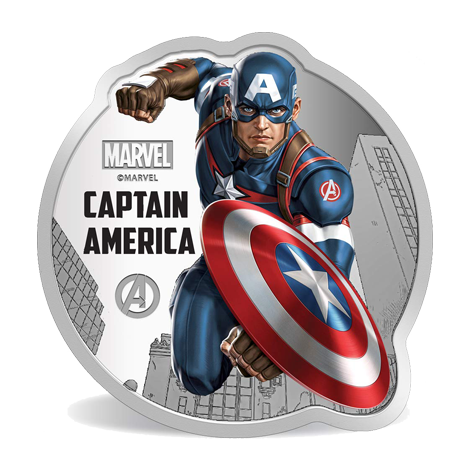Marvel Captain America 1oz Silver Medal