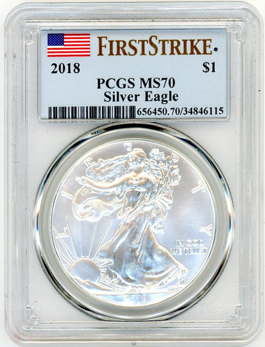 2018 ASE MS70 PCGS flag First Strike