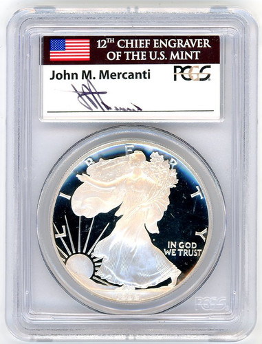 1992-S $1 Proof Silver Eagle PR69 PCGS John Mercanti