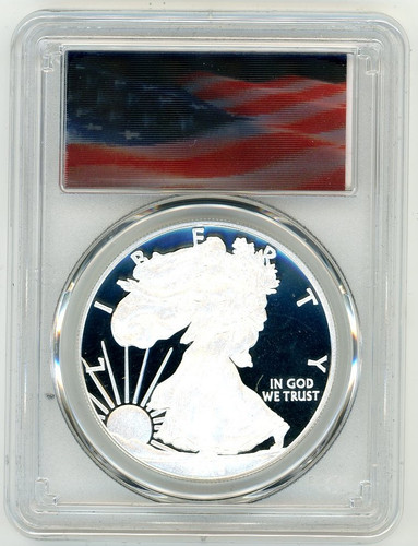 2015-W $1 Proof Silver Eagle PR70 PCGS Flag Holo