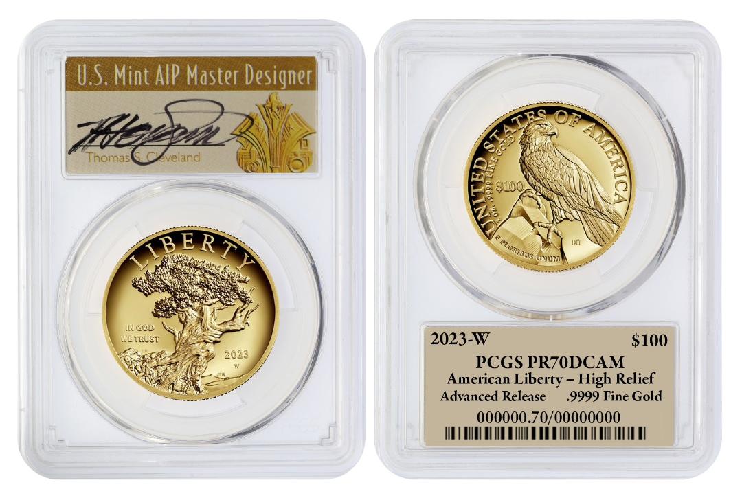 2023-W $100 Gold American Liberty High Relief PR70DCAM PCGS