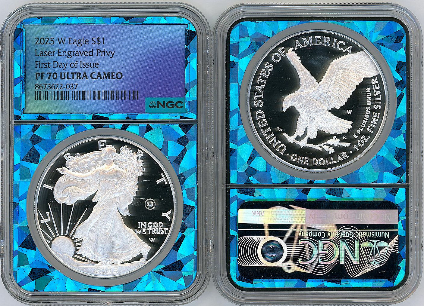 2025 W ASE Laser Engraved Privy PF70 NGC Ultra Cameo FDOI