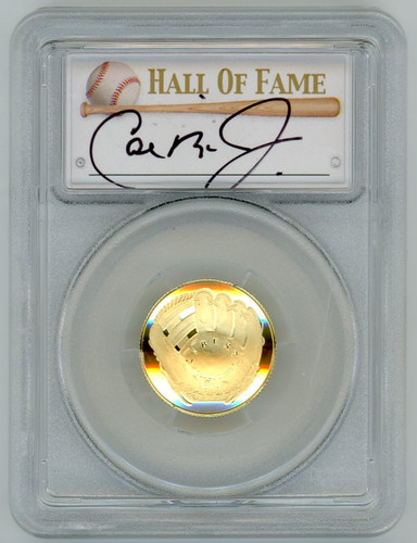2014-W $5 Gold Baseball Hall of Fame PR70 PCGS Iron Man Collection Cal ...