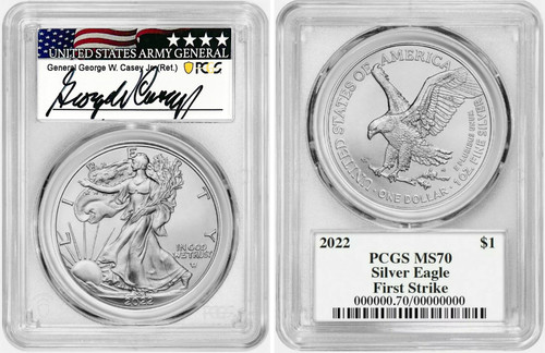 2022 ASE MS70 PCGS First Strike United States Army General George W ...