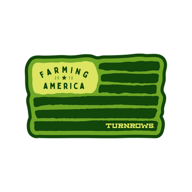 Farm Flag Decal - Turnrows