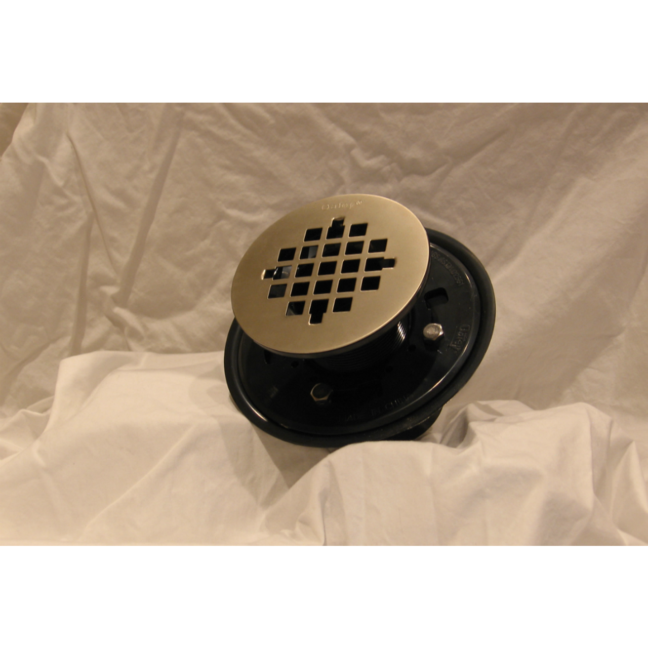 Oatey 4-1/4-in Snap-Tite Square Matte Black Strainer in the Shower