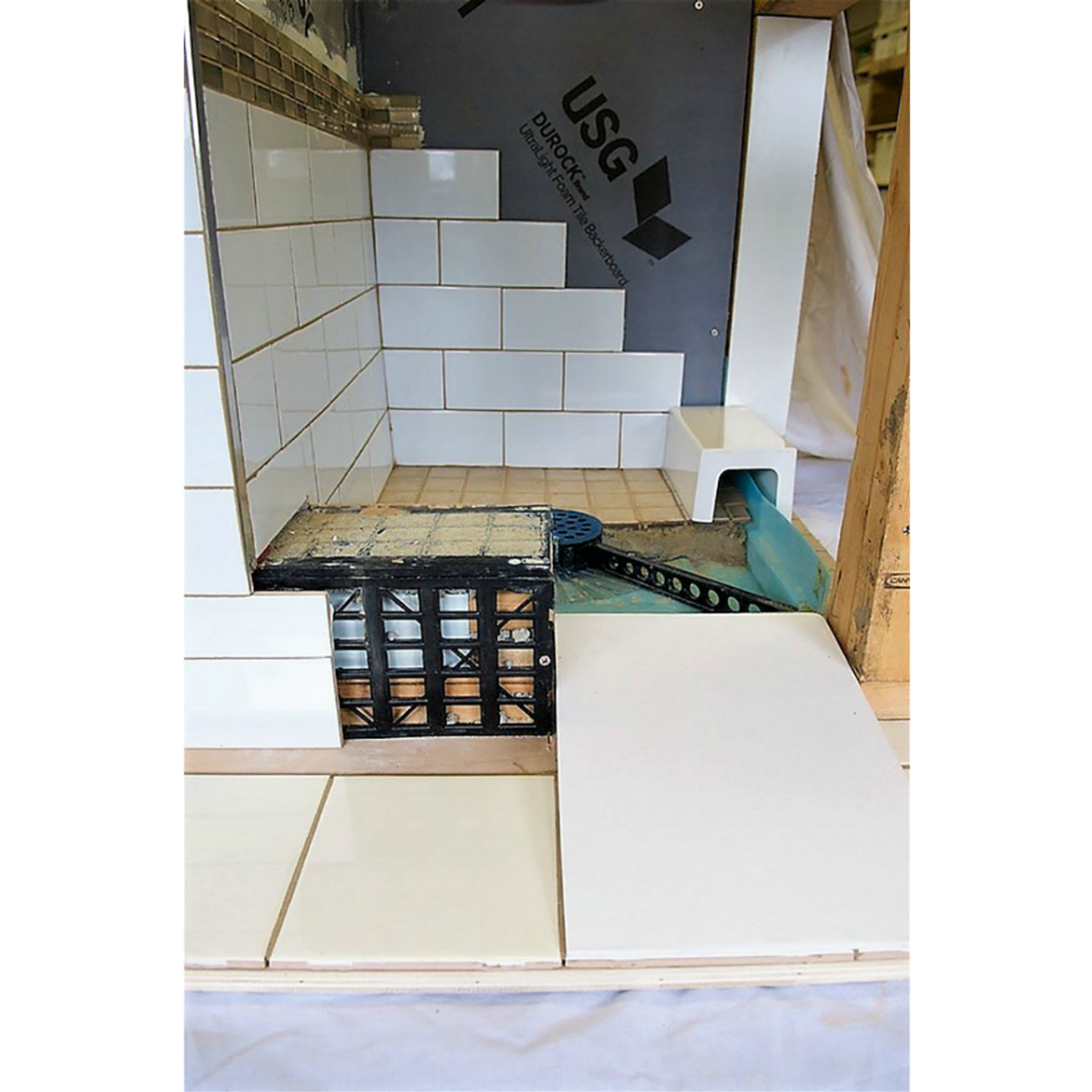 Cultured Marble Shower Ramp