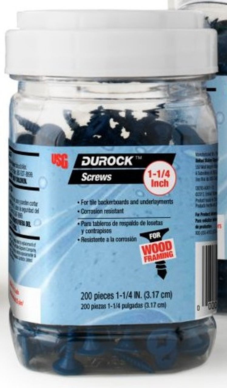 Durock screws discount