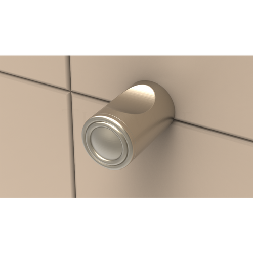 Thumb Hook with Traditional end cap in Brushed Nickel