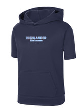 Highlander Elite Lacrosse -  Fleece Short Sleeve Hooded Pullover