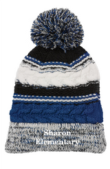 Sharon School Pom Pom Team Beanie
