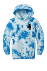817 Pittie Crystal Tie Dye Hoodie-Youth Sizing