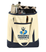 Poseidon's Tridents Large Tote Bags