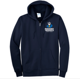 Poseidon's Tridents Full Zip Sweatshirt-Embroidered Logo