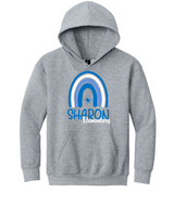 Sharon School Classic Hoodie with Rainbow Logo
