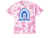 Sharon School Crystal Tie-Dye Tee-Rainbow Logo