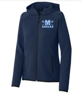 Millstone Lacrosse Phenom Full Zip- M Logo-Available in Unisex or Ladies
