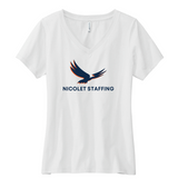 Nicolet Staffing Volunteer Knitwear™ Women’s Daily V-Neck Tee
