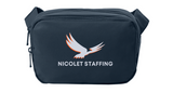 Nicolet Staffing Matte Dual-Compartment Crossbody