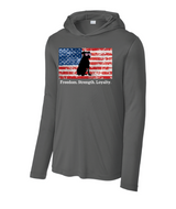 817 Pittie Freedom Strength Loyalty Sun Long Sleeve with Hood